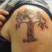 pomegranate tree tattoo